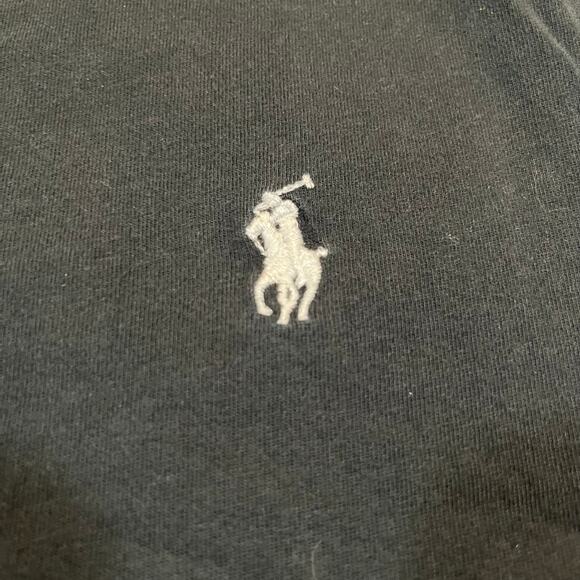 Polo Ralph Lauren Men’s Medium T Shirt Navy Blue Short Sleeve V Neck Logo - Picture 5 of 7